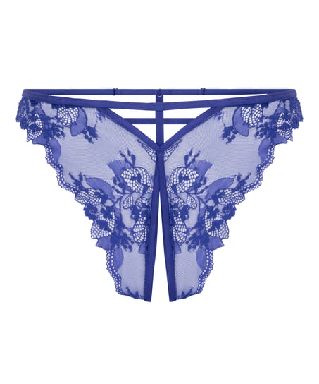 Brasileña de entrepierna abierta Amari, Azul