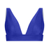 Top de bikini triangular Santorini, Azul