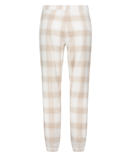 Pantalones de pijama de franela, Beige
