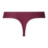 Tanga invisible rayas de malla, Rojo