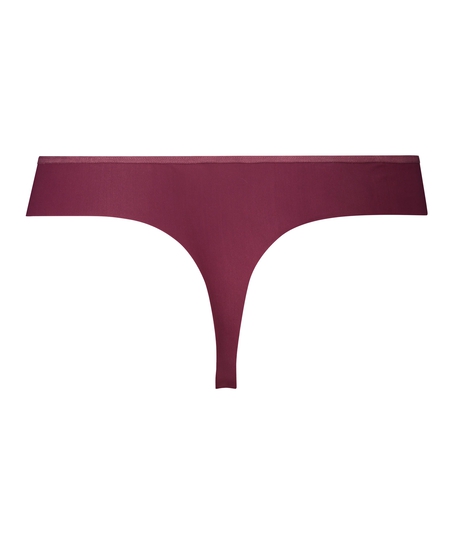Tanga invisible rayas de malla, Rojo