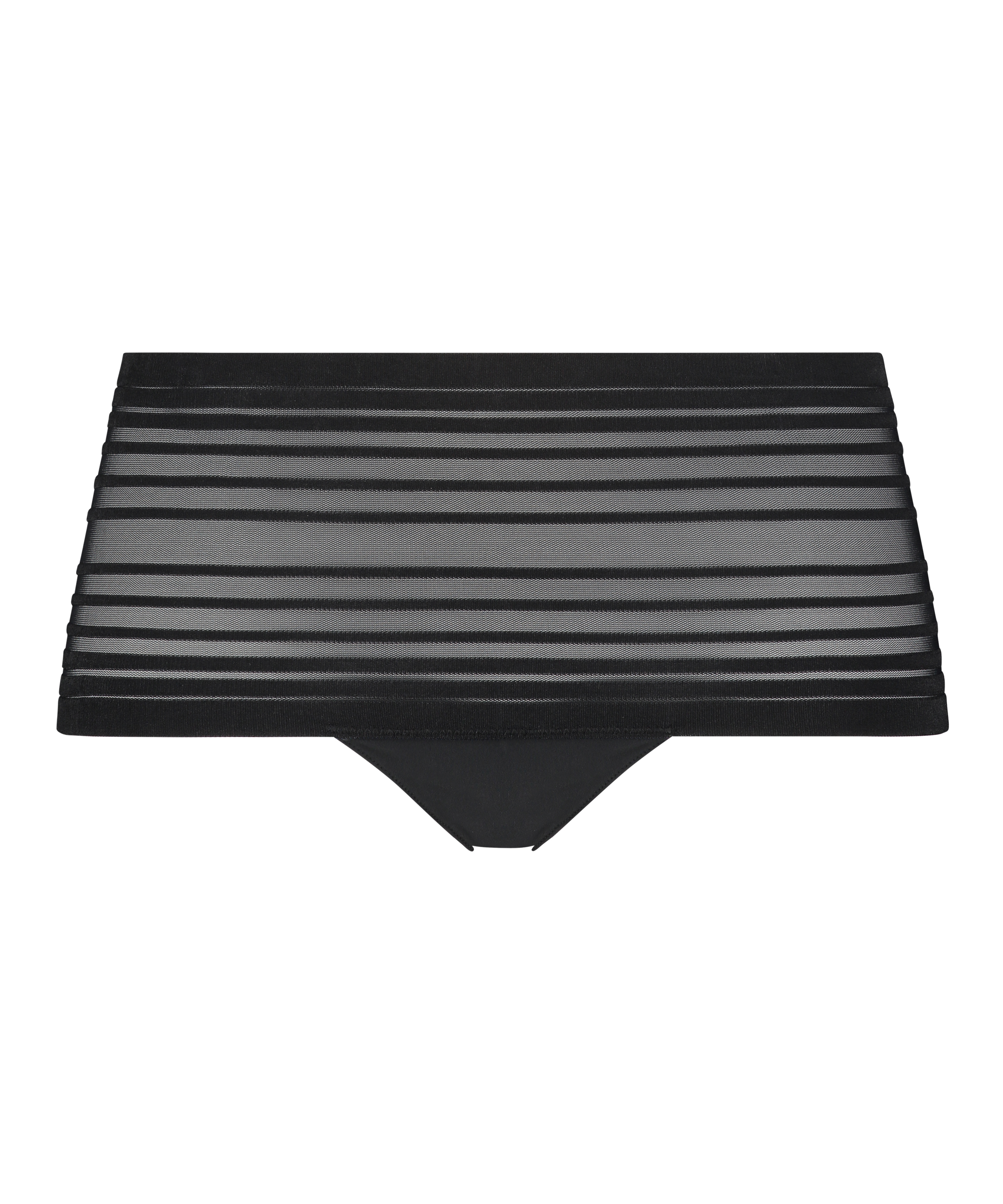 Tanga invisible de tiro alto, Negro, main