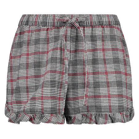 Pantal&oacute;n de pijama corto Twill Check, Gris