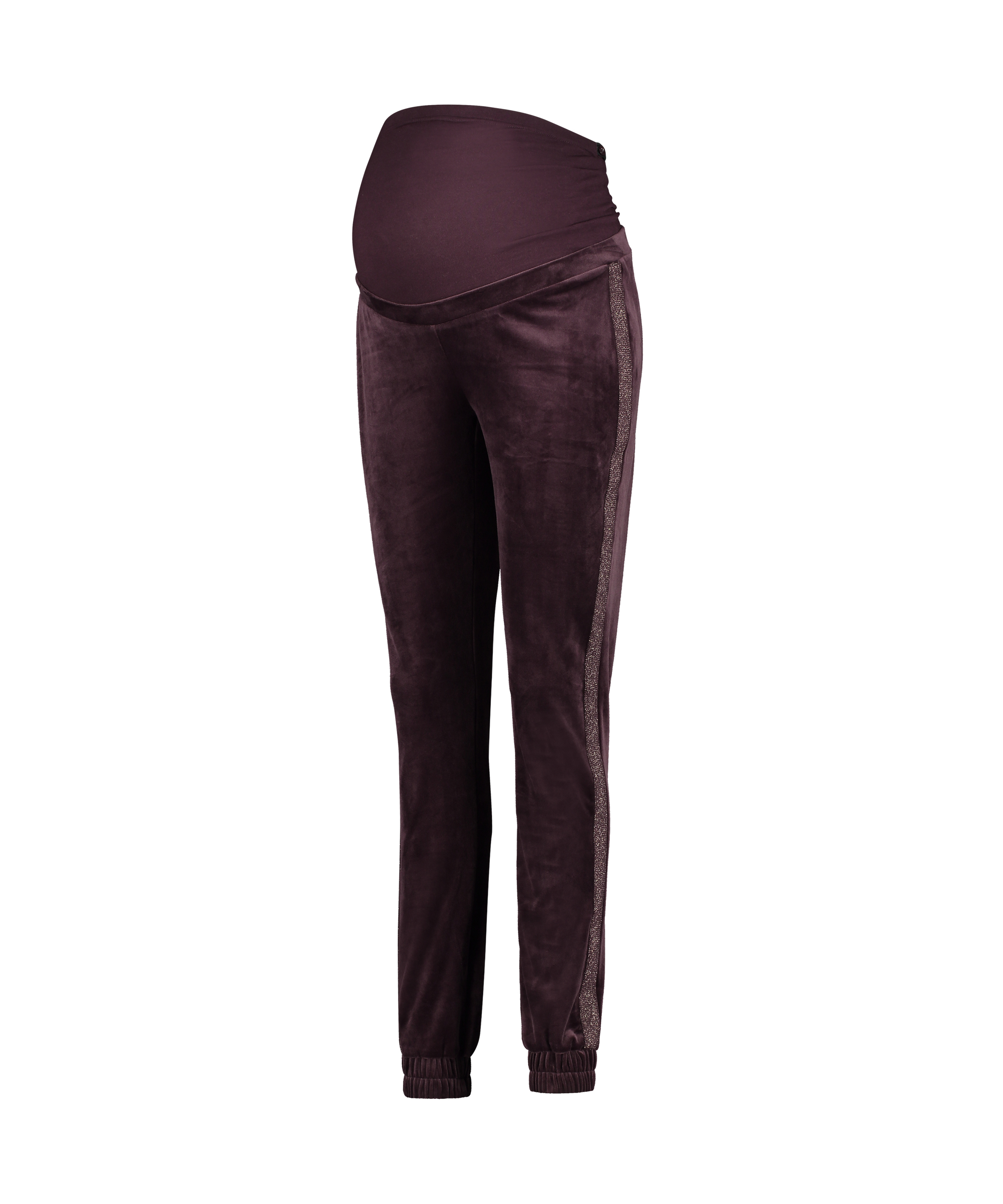 Pantal&oacute;n de deporte premam&aacute; Velour, Morado, main