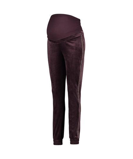 Pantal&oacute;n de deporte premam&aacute; Velour, Morado