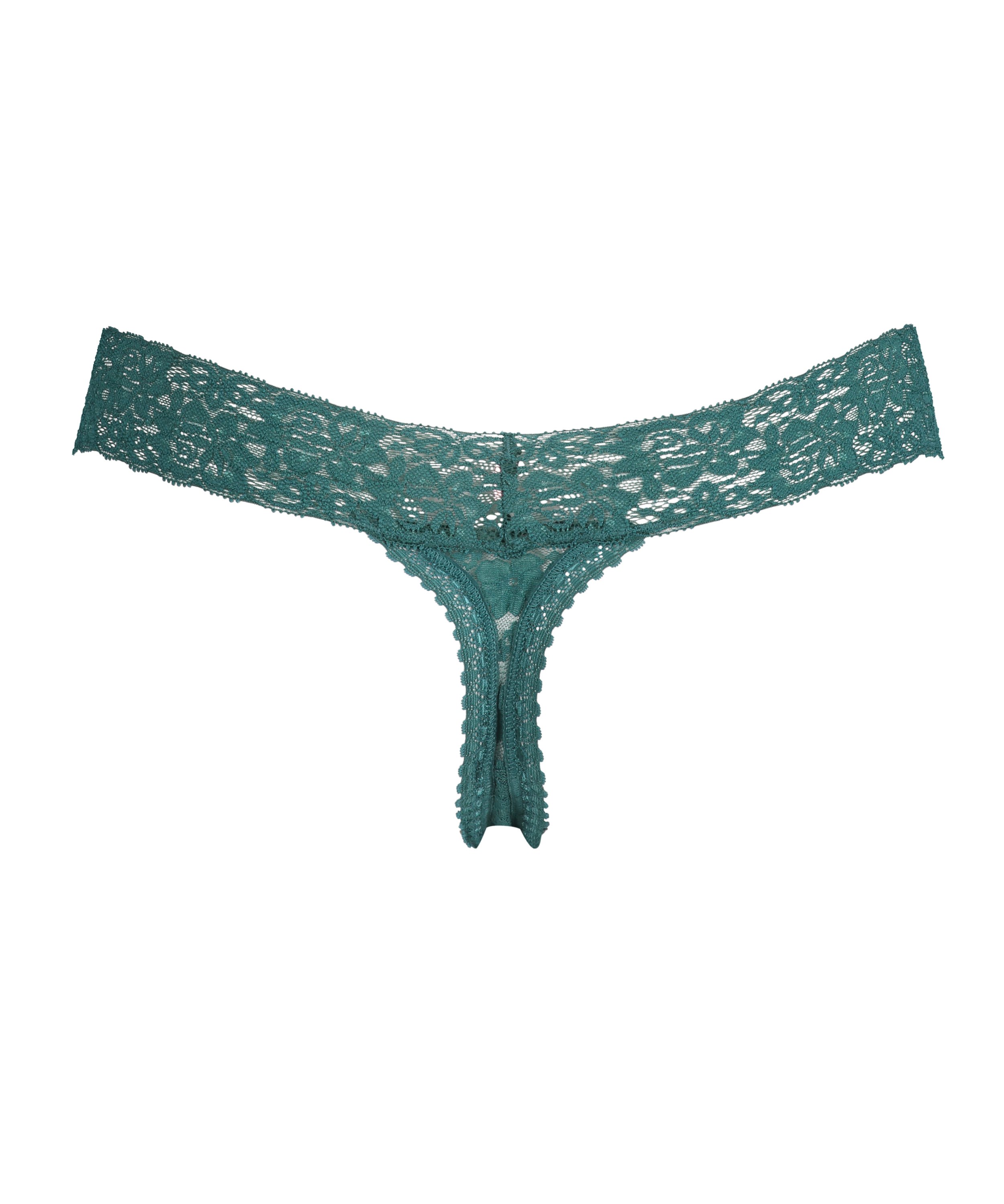 Tanga floral encaje, Azul, main