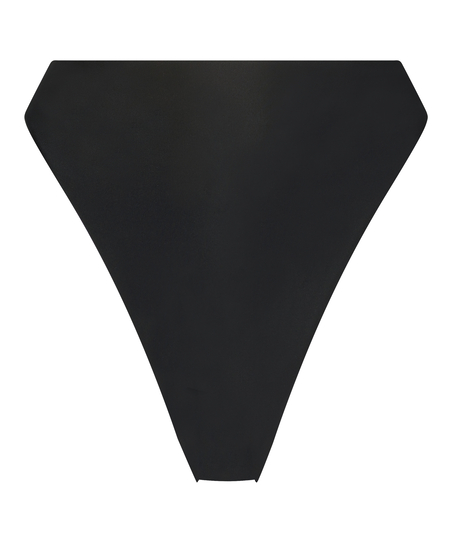 Braguita de bikini de tiro alto Sicily, Negro
