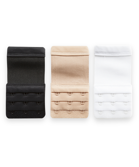 Pack de 3 extensores de sujetador, Blanco