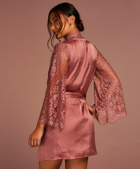 Kimono de encaje, Rosa