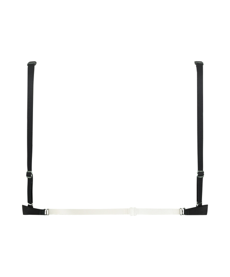 Sujetador de aros preformado Transparent Back Multiway, Negro