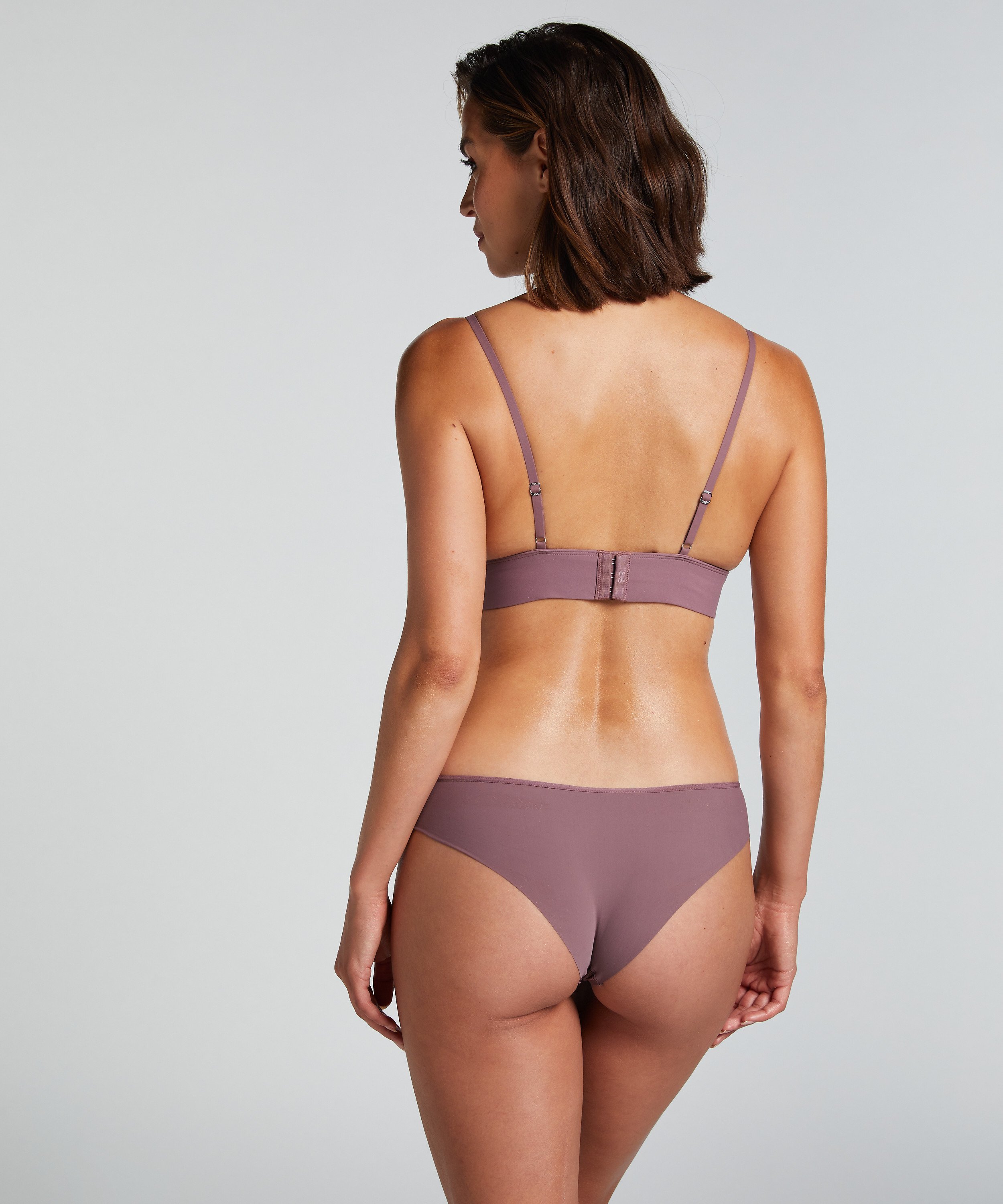 Triangular Bralette Smooth, Marr&oacute;n, main