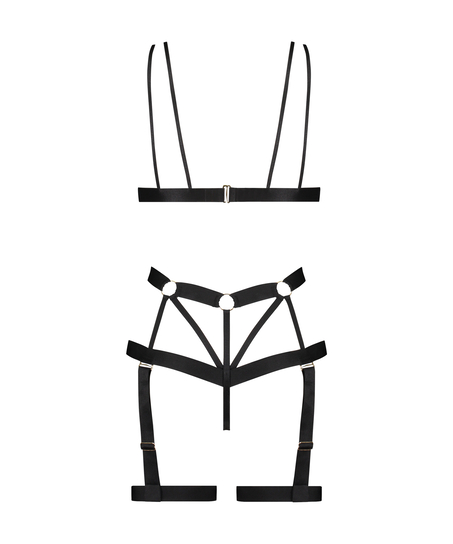 Private Bodi con entrepierna abierta Hedonist, Negro