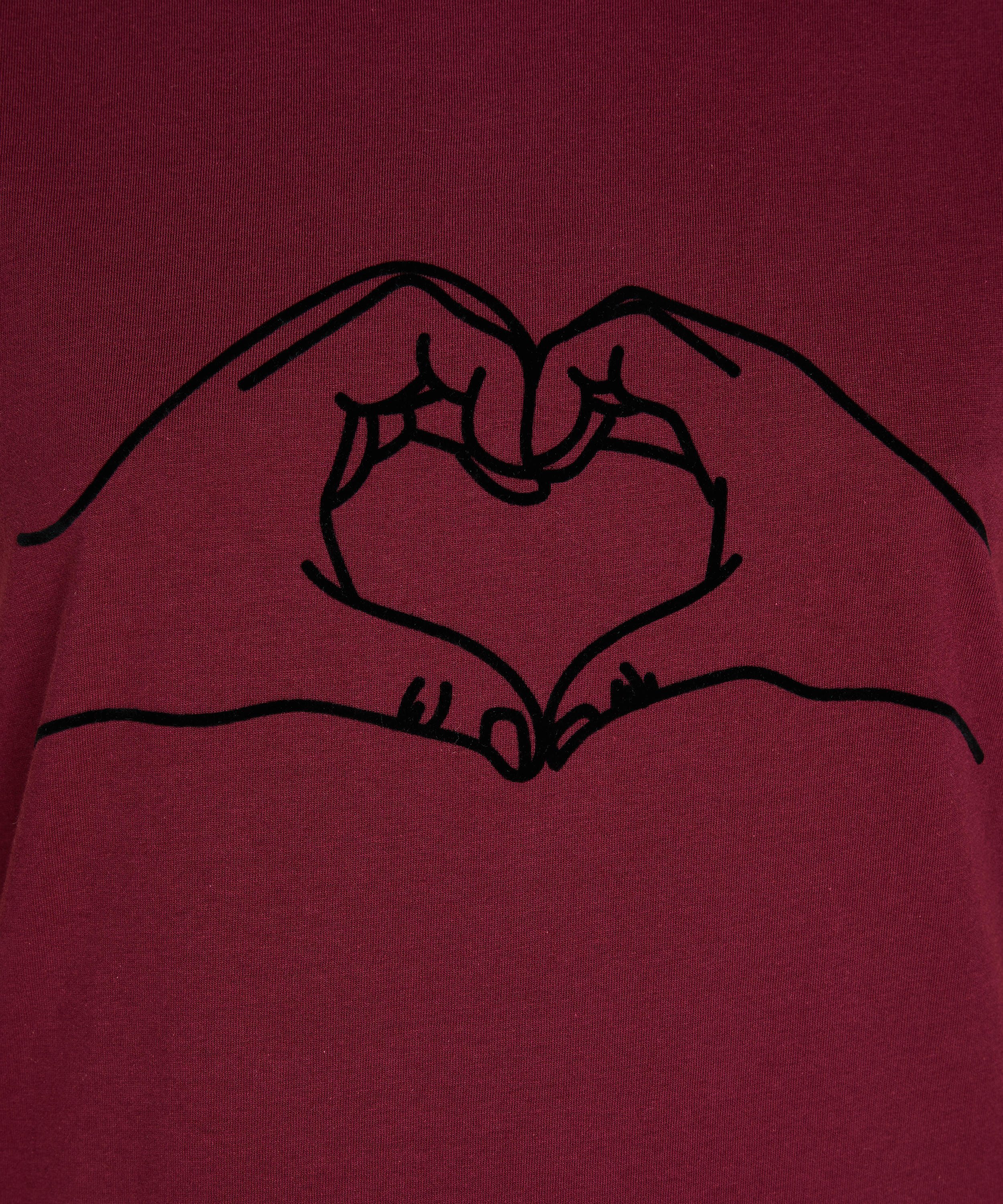 Camis&oacute;n de escote redondo, Rojo, main