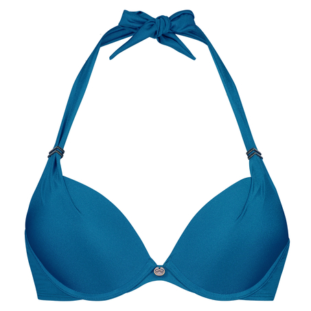 Top de bikini push-up preformado Sunset Dream Copa A - E, Azul