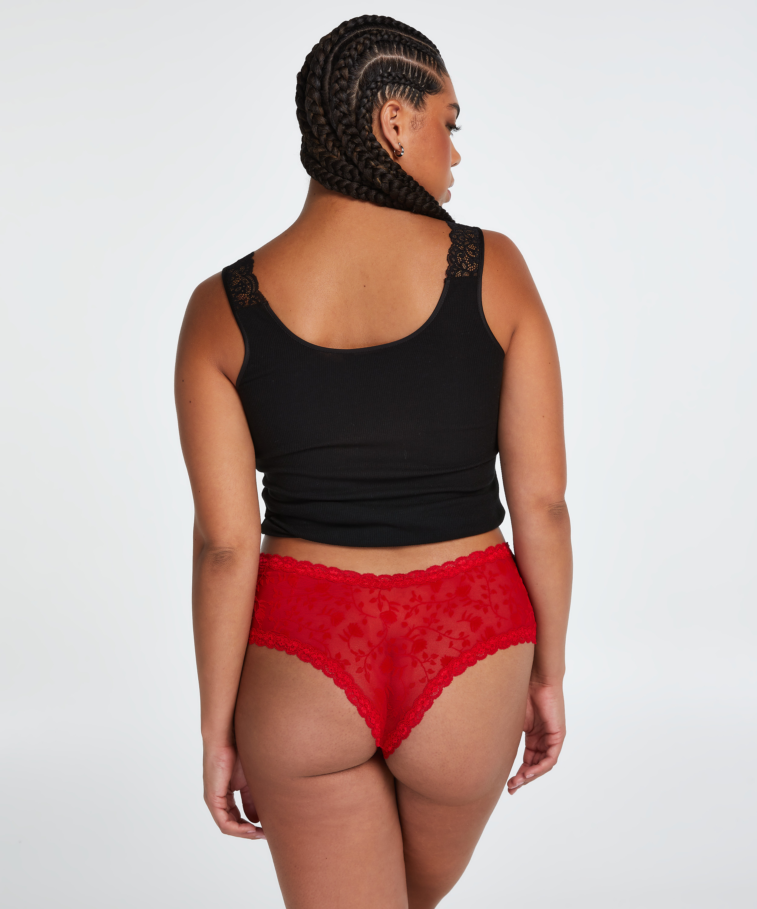 Brasileña en forma de V Curvy, Rojo, main