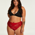Brasileña de tiro alto Heather Curvy, Rojo