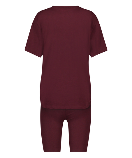 Conjunto de pijama corto Biker, Rojo