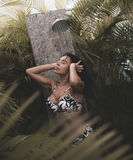 Top de bikini Mauritius, Negro