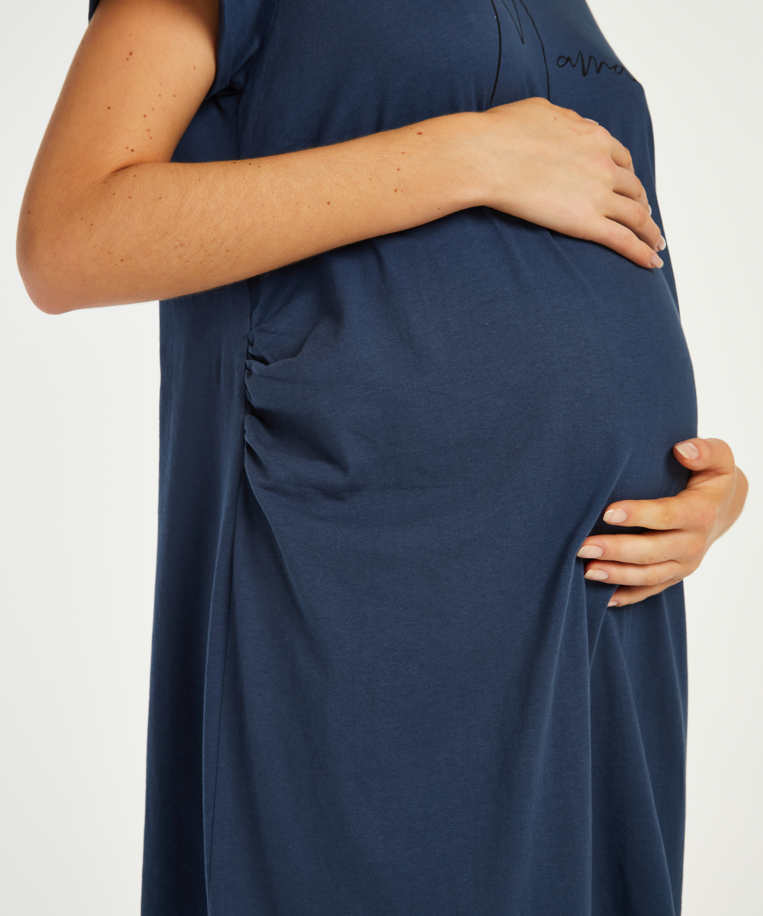 Camis&oacute;n premam&aacute; de manga corta, Azul, main