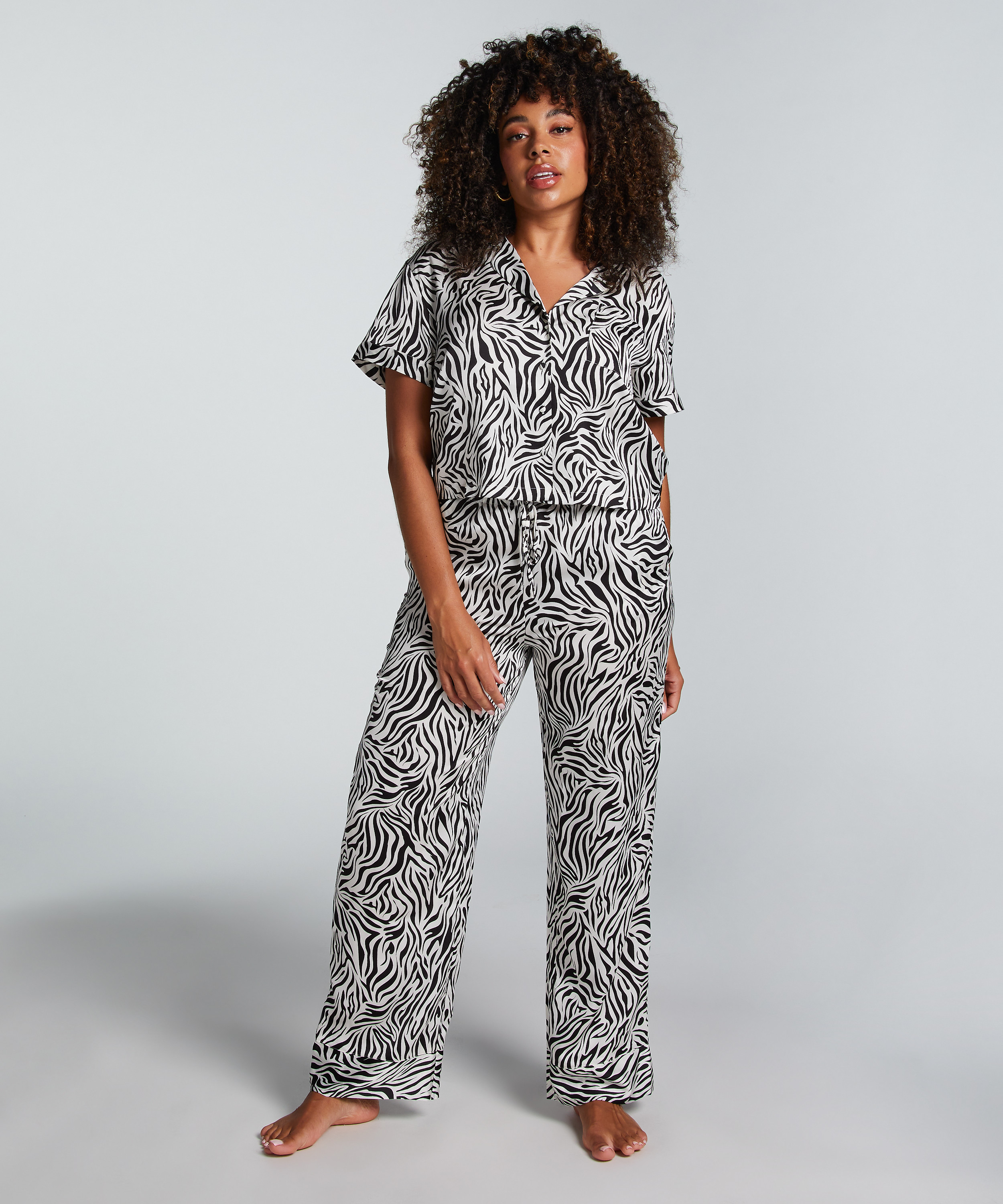 Pantal&oacute;n de sat&eacute;n, Blanco, main