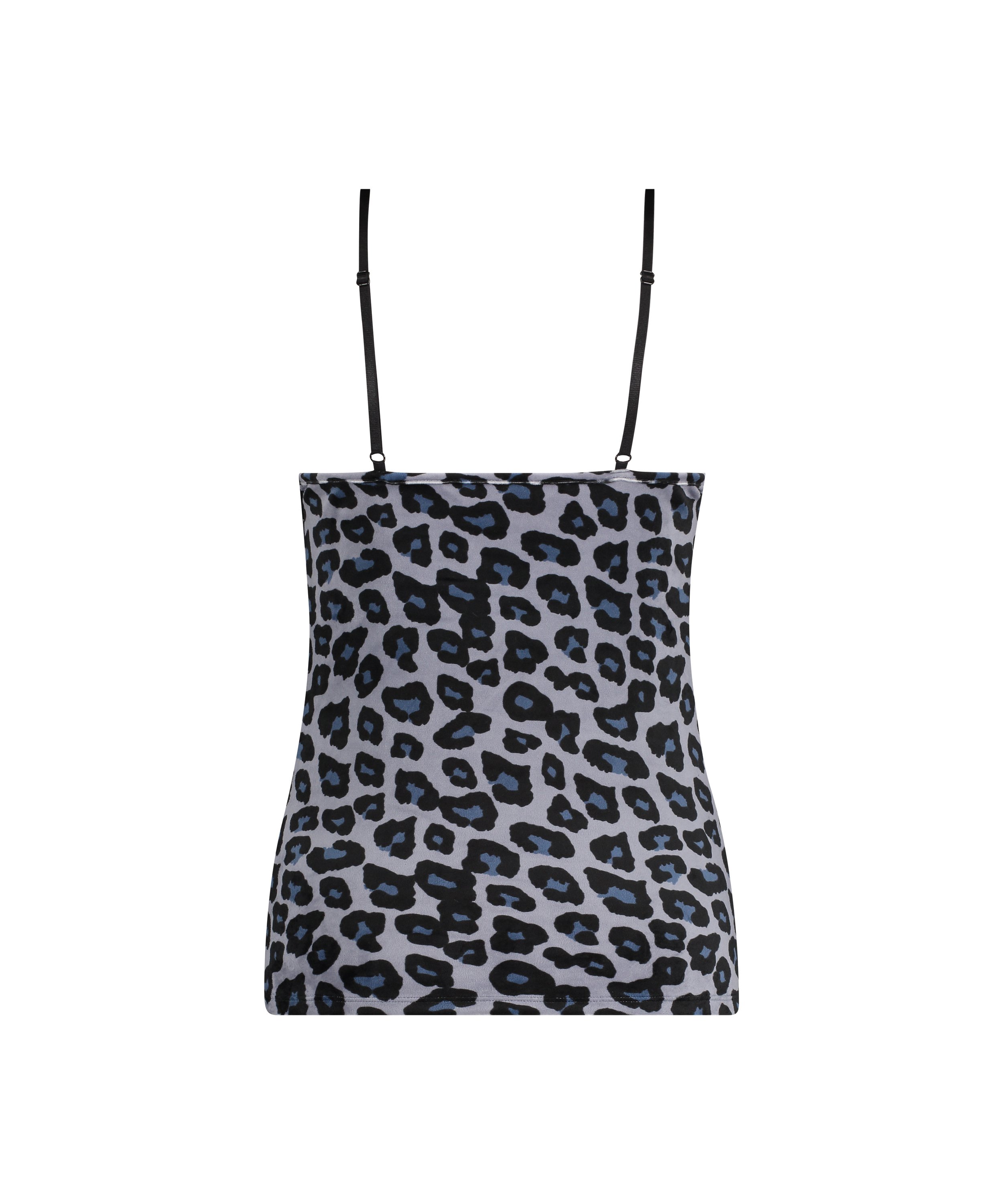 Camiseta top Velours Lace, Gris, main