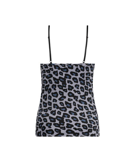 Camiseta top Velours Lace, Gris