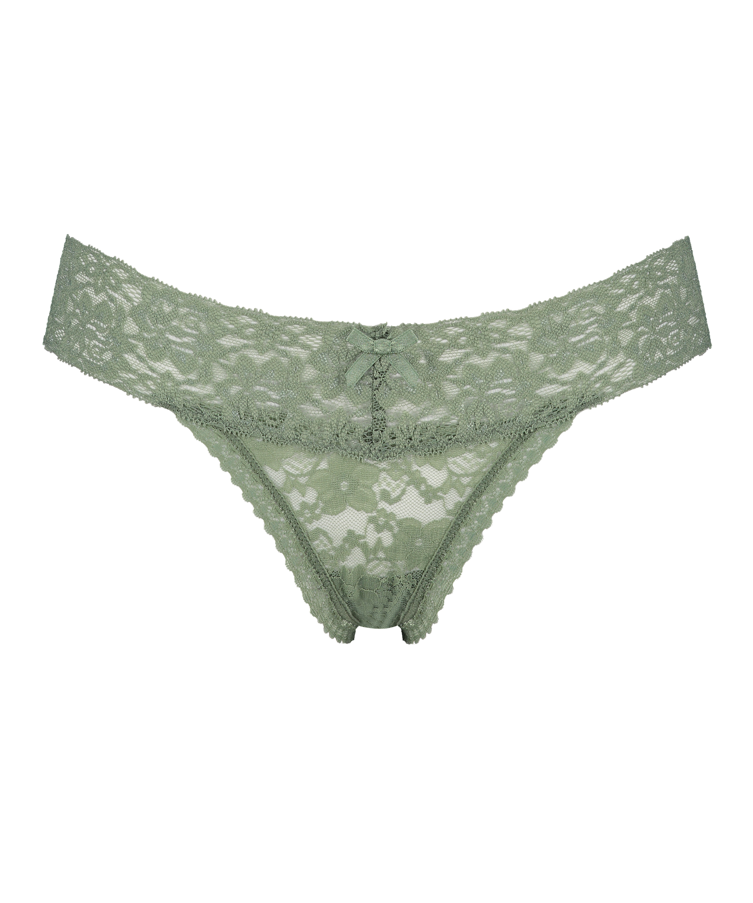 Tanga de corte ultra bajo en forma de V, Verde, main