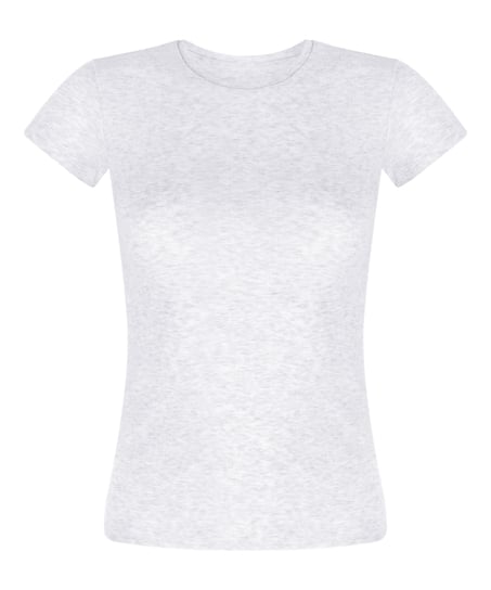 Top en pointelle, Gris