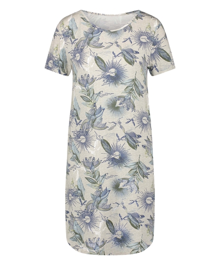 Camis&oacute;n de punto de manga corta, Beige