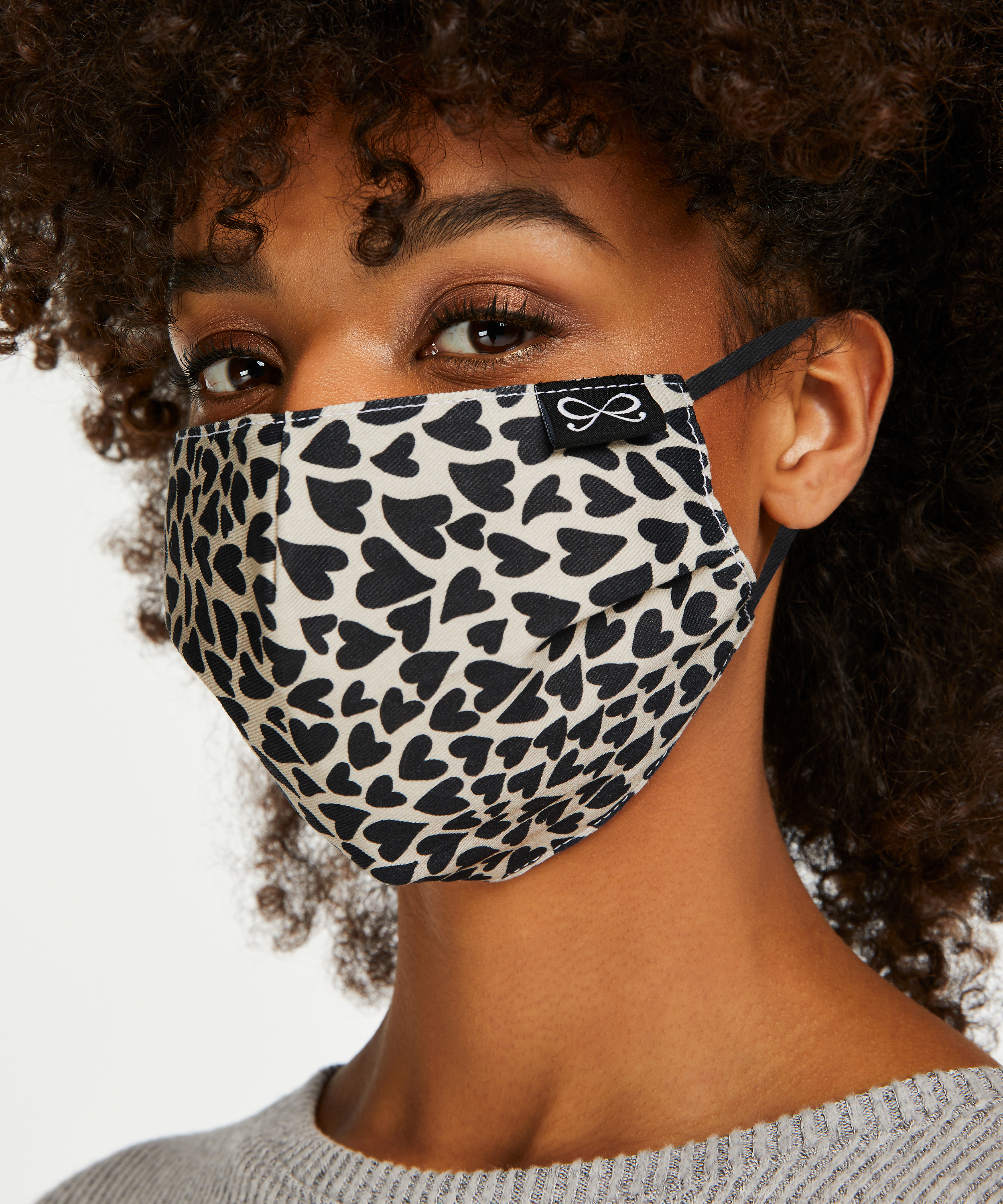 Mascarilla de algod&oacute;n, Marr&oacute;n, main