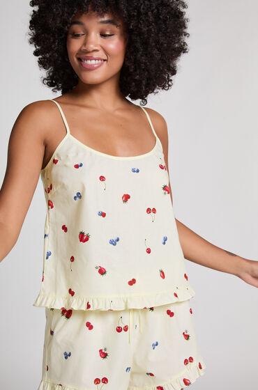 Hunkemöller Camisa tejida Amarillo