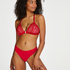 Invisible Tanga Lace Back, Rojo