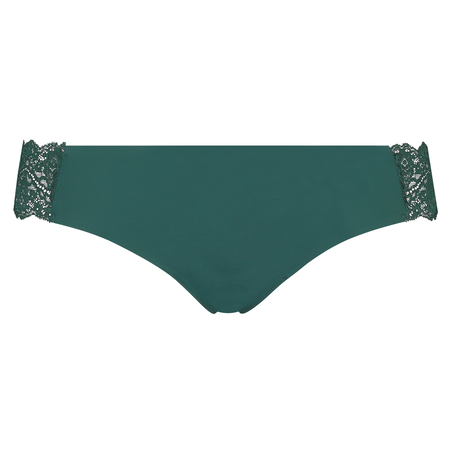 Tanga invisible de encaje, Verde
