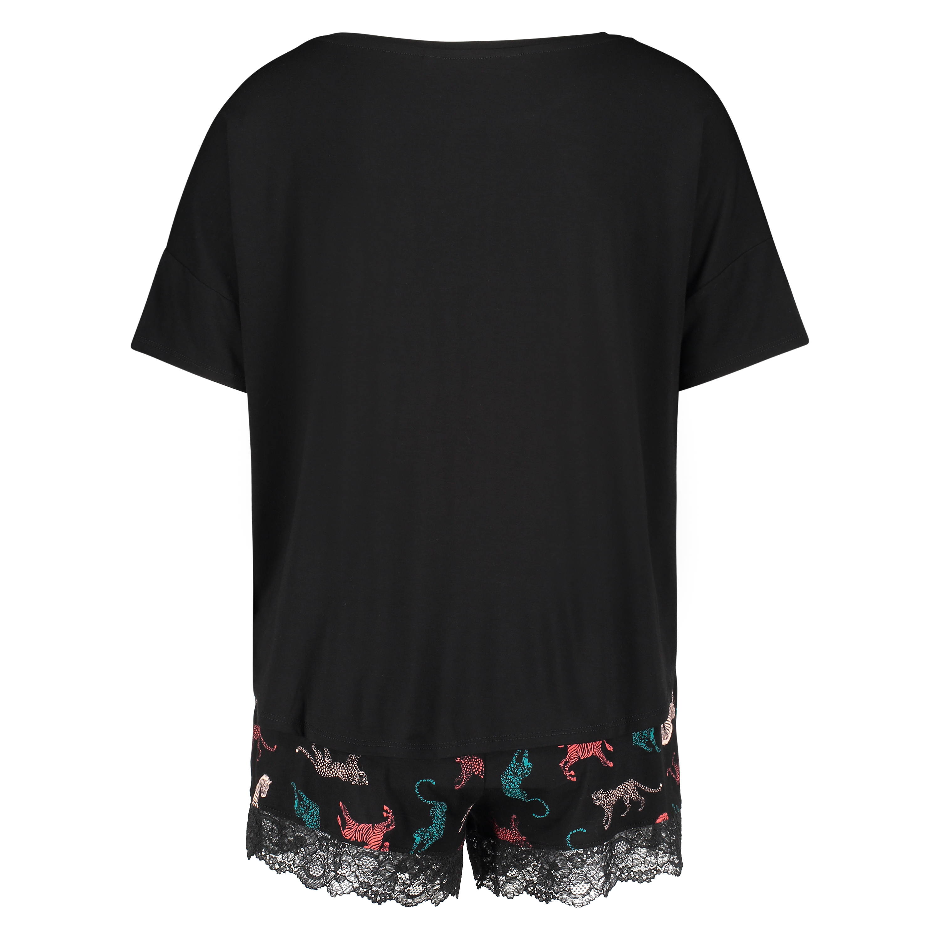 Conjunto de pijama corto, Negro, main