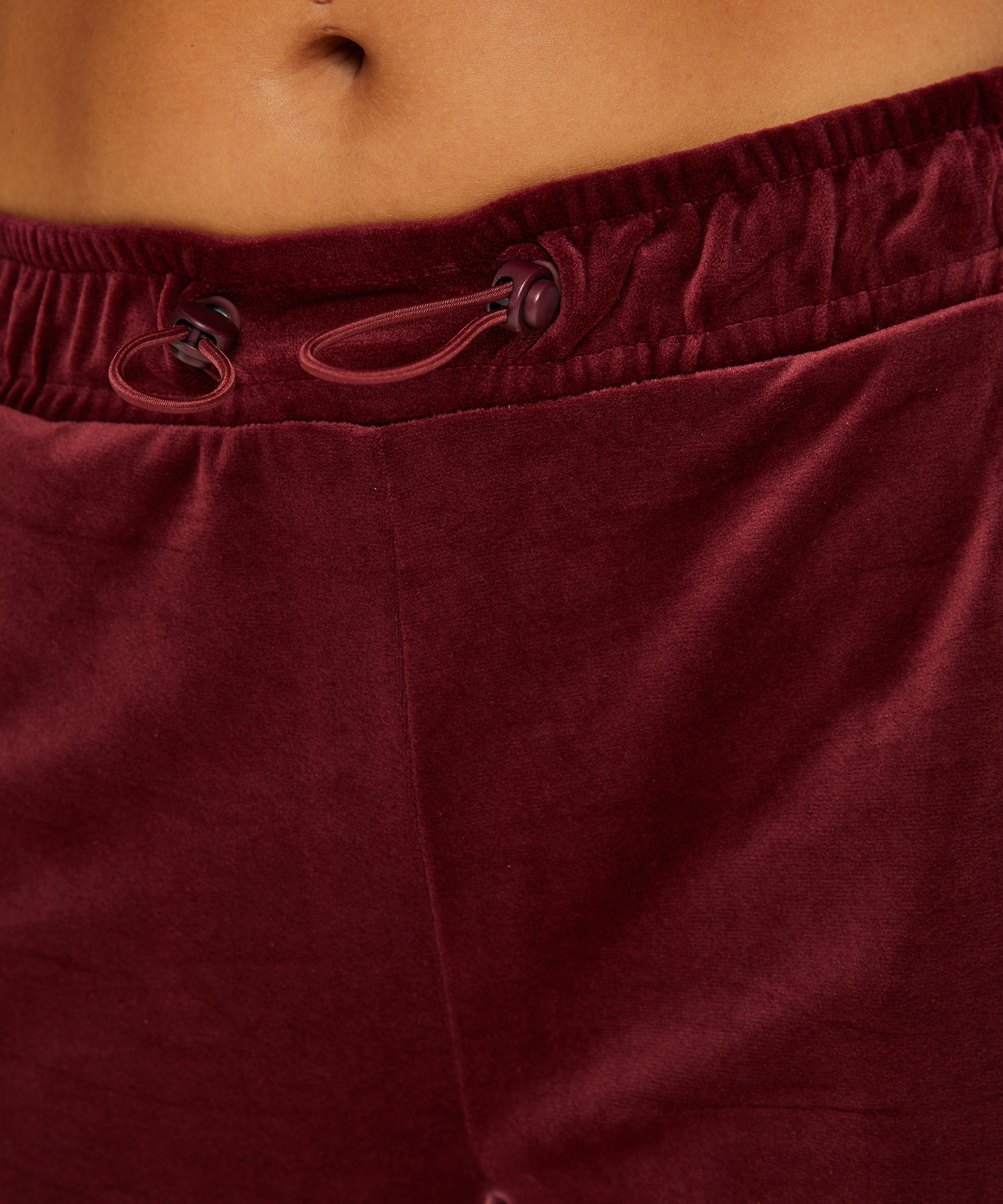 Pantal&oacute;n de deporte de terciopelo HKMX, Rojo, main