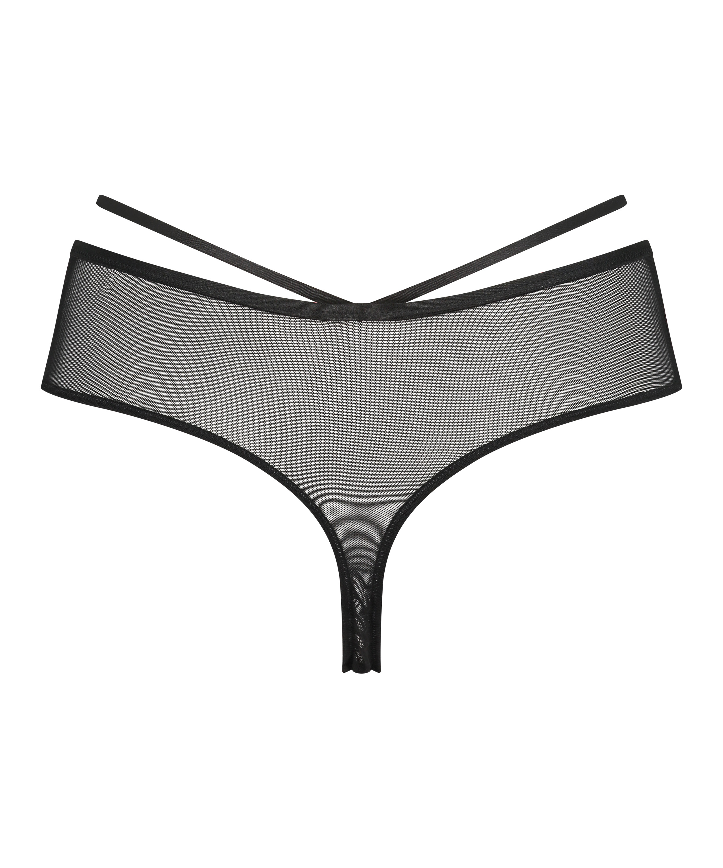 Tanga de pierna alta Blaise, Negro, main