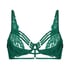 Sujetador longline con aros preformado de media copa Iggy, Verde