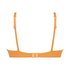 Top de bikini de aros no preformado Scallop, Naranja