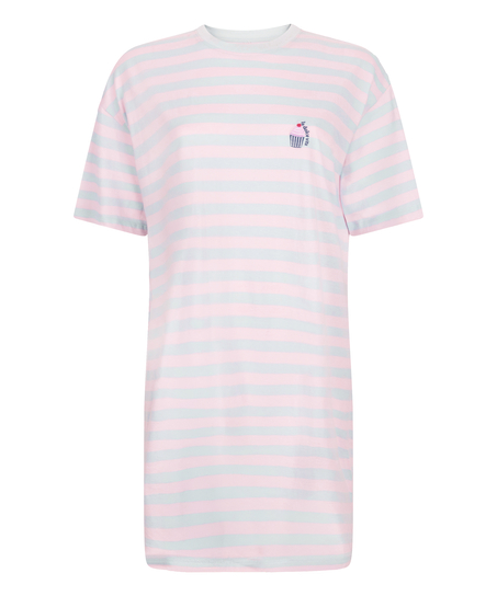 Camis&oacute;n de cuello redondo, Azul