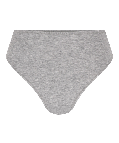 Tanga de algod&oacute;n, Gris