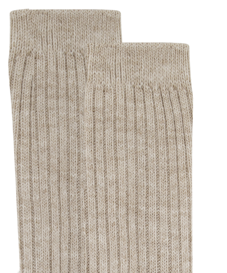 1 par de calcetines de punto, Beige