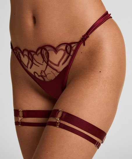 Ligas el&aacute;sticas para pierna, Rojo