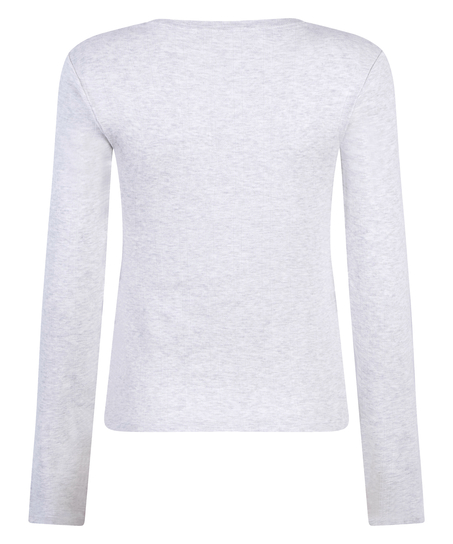 Top de pijama Pointelle, Gris