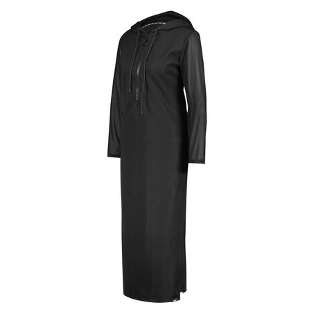 Vestido de rejilla de HKMX, Negro