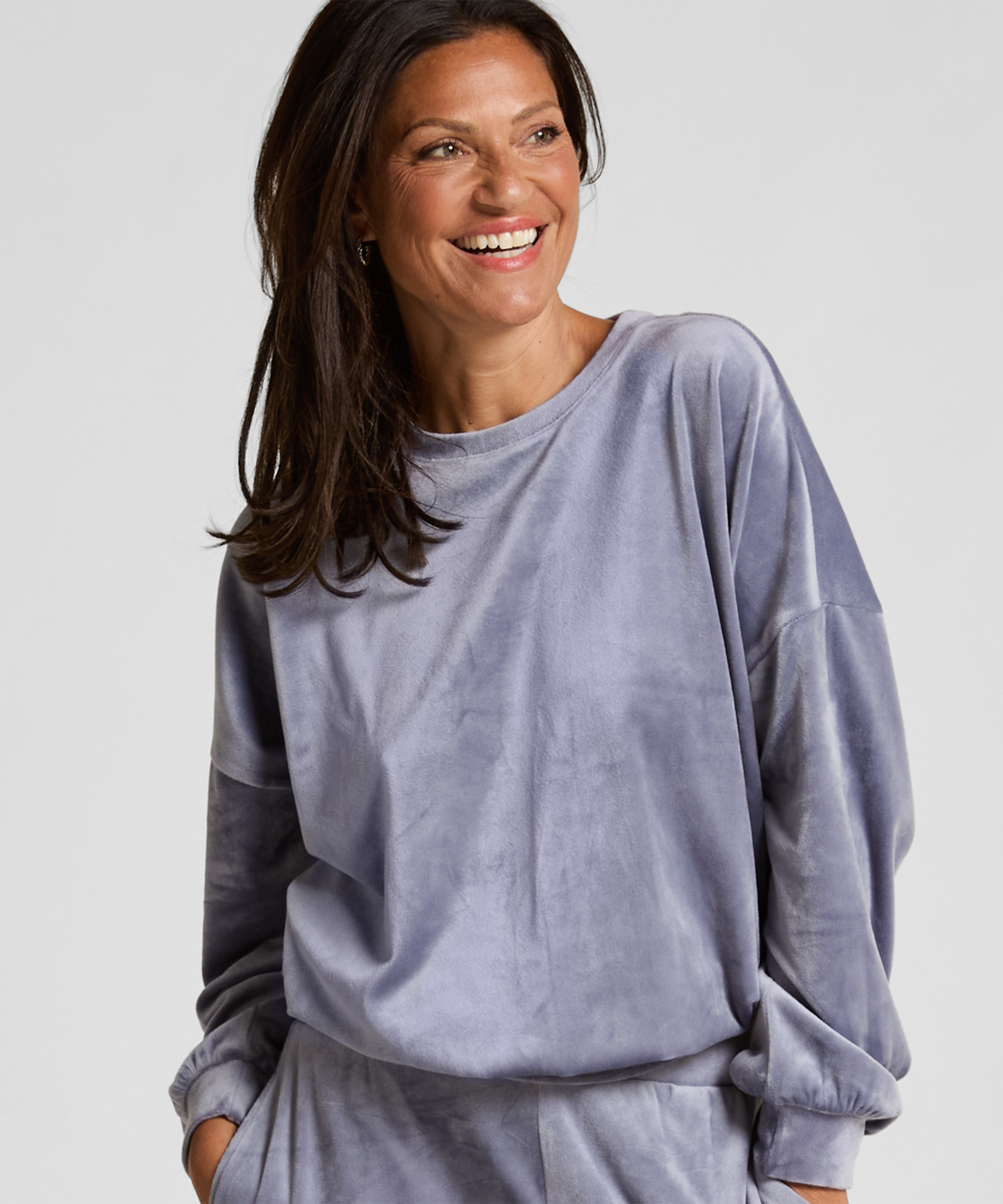 Top de terciopelo, Azul, main