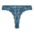 Invisible Tanga Lace Back, Azul