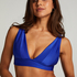 Top de bikini triangular Santorini, Azul