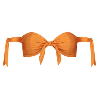 Top de bikini de bandeau Sundown I AM, Naranja