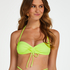 Crop top bikini fruncido Glow, Amarillo