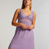 Vestido lencero Nora Lace, Morado